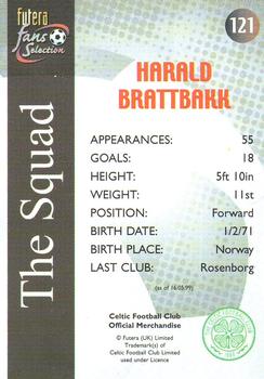 2000 Futera Fans Selection Celtic - Foil #121 Harald Brattbakk Back