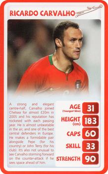 2010 Top Trumps Tournament Keepers & Defenders #NNO Ricardo Carvalho Front