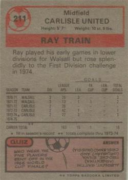 1975-76 Topps #211 Ray Train Back