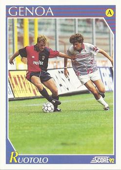 1992 Score Italian League #112 Gennaro Ruotolo Front
