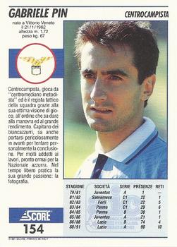 1992 Score Italian League #154 Gabriele Pin Back