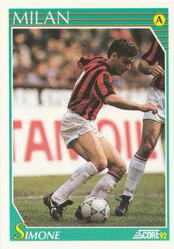 1992 Score Italian League #180 Marco Simone Front