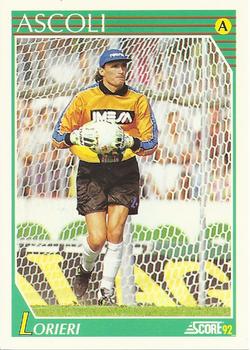 1992 Score Italian League #1 Fabrizio Lorieri Front