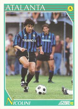 1992 Score Italian League #25 Eligio Nicolini Front