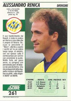 1992 Score Italian League #261 Alessandro Renica Back