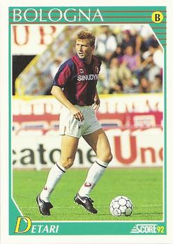 1992 Score Italian League #281 Lajos Detari Front