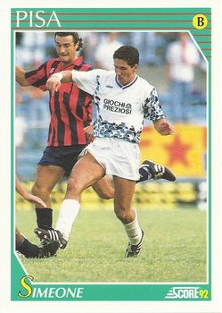 1992 Score Italian League #333 Diego Simeone Front