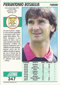 1992 Score Italian League #347 Pierantonio Bosaglia Back