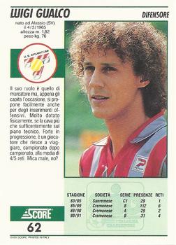 1992 Score Italian League #62 Luigi Gualco Back