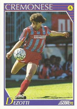 1992 Score Italian League #69 Gustavo Abel Dezotti Front