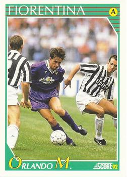 1992 Score Italian League #83 Massimo Orlando Front