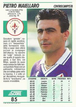 1992 Score Italian League #85 Pietro Maiellaro Back