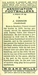 1935-36 Wills's Association Footballers #9 Jimmy Connor  Back