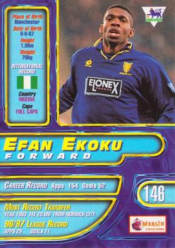 1997-98 Merlin Premier Gold #146 Efan Ekoku  Back