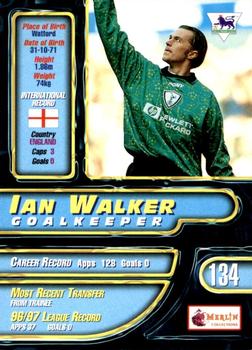 1997-98 Merlin Premier Gold #134 Ian Walker  Back