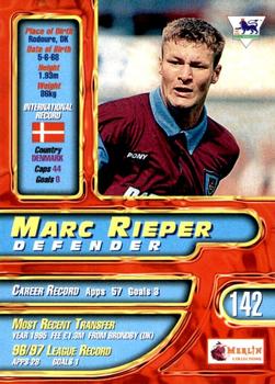 1997-98 Merlin Premier Gold #142 Marc Rieper  Back