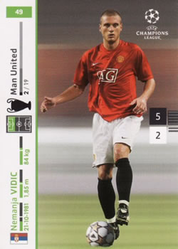 2007-08 Panini UEFA Champions League (European Edition) #49 Nemanja Vidic Front