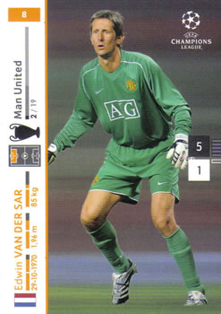 2007-08 Panini UEFA Champions League (European Edition) #8 Edwin Van Der Sar Front