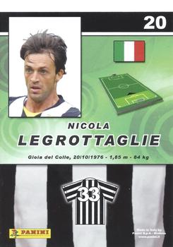 2008-09 Panini Real Action #20 Nicola Legrottaglie Back