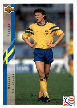 1994 Upper Deck World Cup Contenders English/Japanese #80 Magnus Erlingmark Front