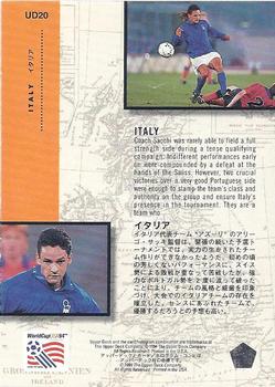 1994 Upper Deck World Cup Contenders English/Japanese - UD Set #UD20 Italy Back