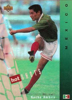 1994 Upper Deck World Cup Contenders English/Japanese - Hot Shots #HS2 Nacho Ambriz Front