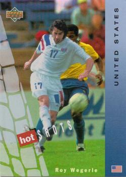 1994 Upper Deck World Cup Contenders English/German - Hot Shots #HS9 Roy Wegerle Front