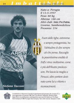 1998 Upper Deck Juventus FC #24 Stefano Tacconi Back