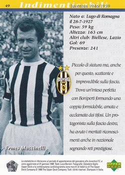 1998 Upper Deck Juventus FC #49 Ermes Muccinelli Back