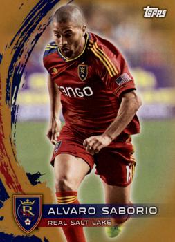 2014 Topps MLS - Gold #67 Alvaro Saborio Front