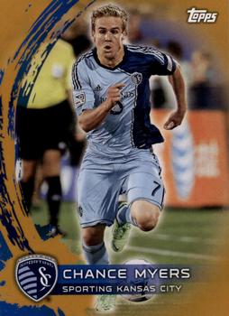 2014 Topps MLS - Gold #91 Chance Myers Front