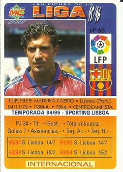 1995-96 Mundicromo Sport Las Fichas de La Liga #65 Figo Back