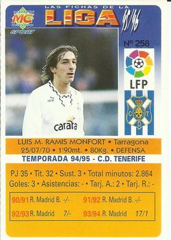 1995-96 Mundicromo Sport Las Fichas de La Liga #258 Ramis Back