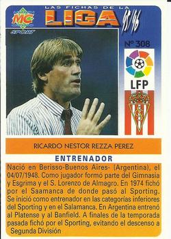 1995-96 Mundicromo Sport Las Fichas de La Liga #308 Ricardo Rezza Back