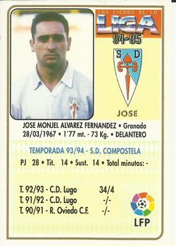 1994-95 Mundicromo Sport Las Fichas de La Liga - Ultima Hora #359 José Back