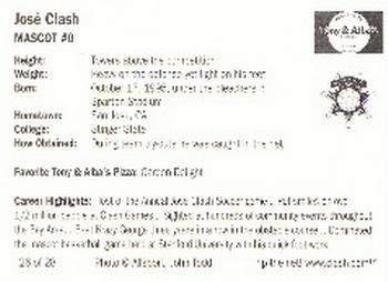 1998 Tony & Alba's San Jose Clash #26 Jose Clash Back