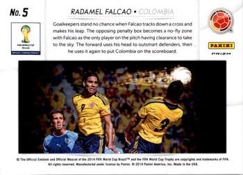 2014 Panini Prizm FIFA World Cup Brazil - Aerial Assault Prizms #5 Radamel Falcao Back