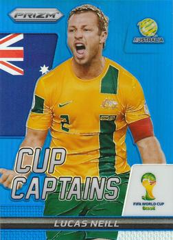 2014 Panini Prizm FIFA World Cup Brazil - Cup Captains Prizms Blue #19 Lucas Neill Front