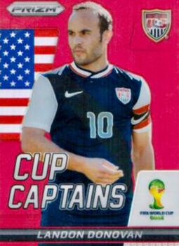 2014 Panini Prizm FIFA World Cup Brazil - Cup Captains Prizms Red #18 Landon Donovan Front