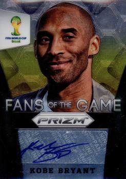 2014 Panini Prizm FIFA World Cup Brazil - Fans of the Game #1 Kobe Bryant Front