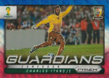 2014 Panini Prizm FIFA World Cup Brazil - Guardians Prizms Blue and Red Blue Wave #6 Charles Itandje Front