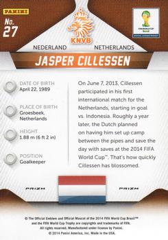 2014 Panini Prizm FIFA World Cup Brazil - Prizms #27 Jasper Cillessen Back