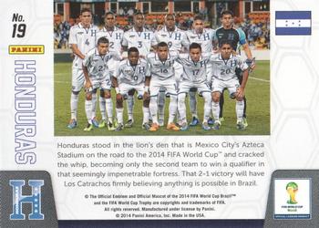2014 Panini Prizm FIFA World Cup Brazil - Team Photos #19 Honduras Back