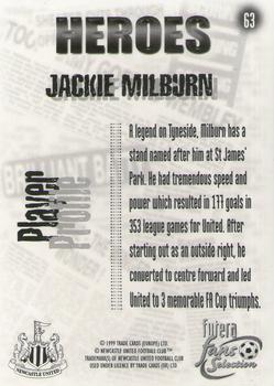 1999 Futera Newcastle United Fans' Selection - Foil #63 Jackie Milburn Back