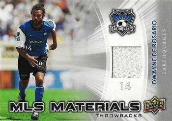 2012 Upper Deck MLS - MLS Materials Throwbacks #TB-DD Dwayne De Rosario Front
