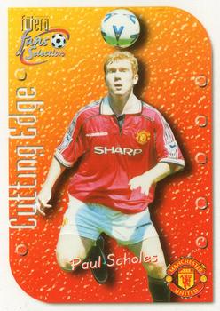 1999 Futera Manchester United Fans' Selection - Cutting Edge Embossed #CE5 Paul Scholes Front