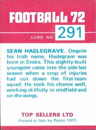 1971-72 Panini Football 72 #291 Sean Haslegrave Back