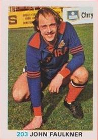 1977-78 FKS Publishers Soccer Stars #203 John Faulkner Front