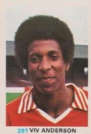 1977-78 FKS Publishers Soccer Stars #281 Viv Anderson Front