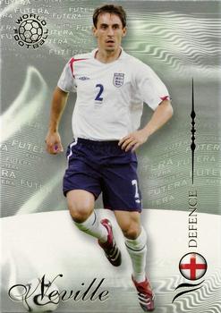2007 Futera World Football Foil #47 Gary Neville Front